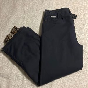 Roxy XL Black Snow Pants! Leopard Lining